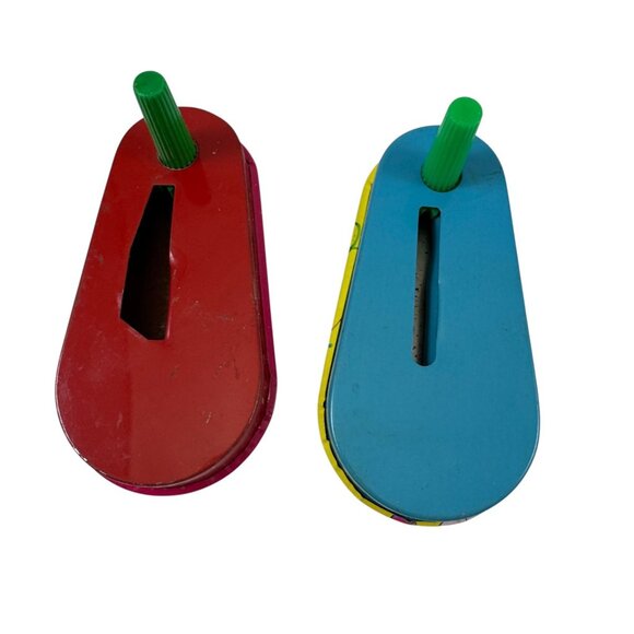 Lot of 8 Tin Litho New Years Party Toy Noisemakers US Metal Mfg Co Vintage 1950s - Picture 9 of 11